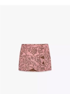 Zara Jacquard Ruffle Skirt